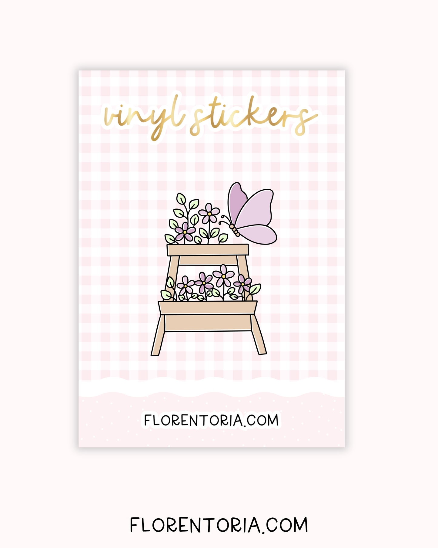 Butterfly Garden Vinyl Sticker