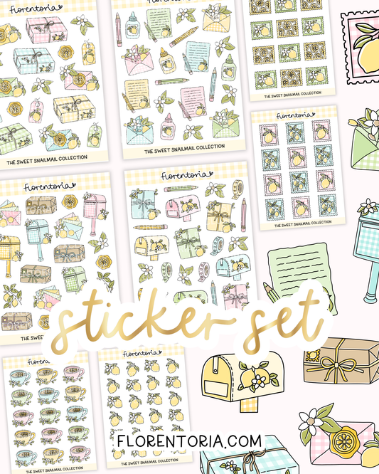 Sweet Snailmail Sticker Set