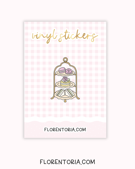 Afternoon Tea Vinyl Sticker