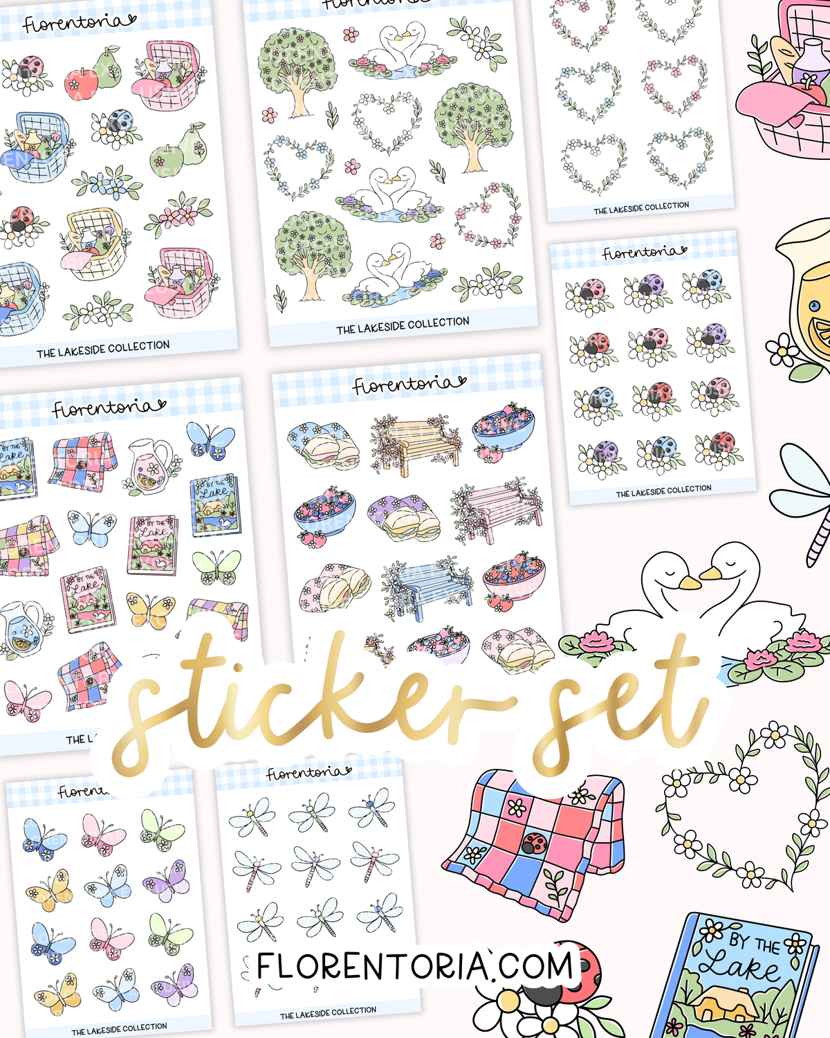 Lakeside Sticker Set