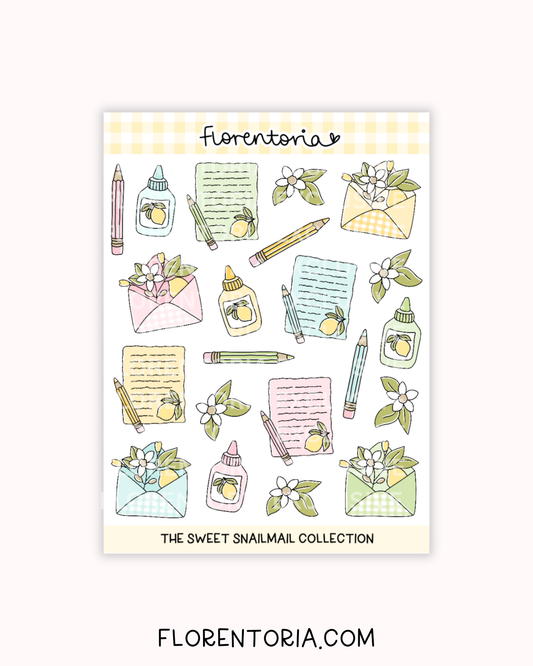 Sweet Snailmail Sticker Sheet