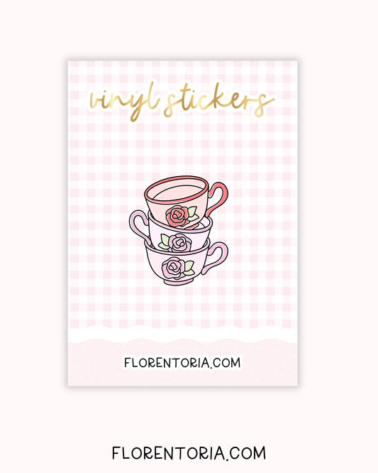 Afternoon Tea Vinyl Sticker