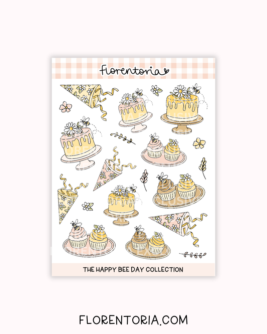 Happy Bee Day Sticker Sheet