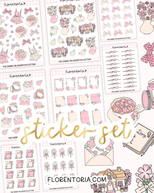 Cherry Blossom Sticker Set