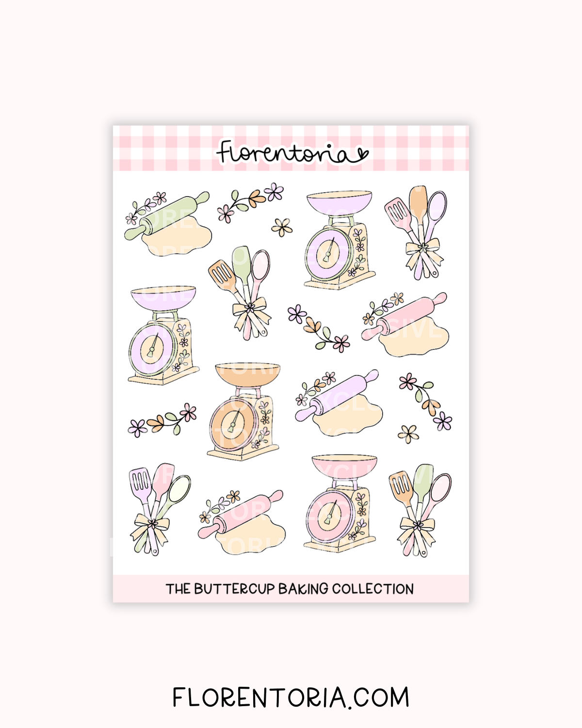 Buttercup Baking Sticker Sheet