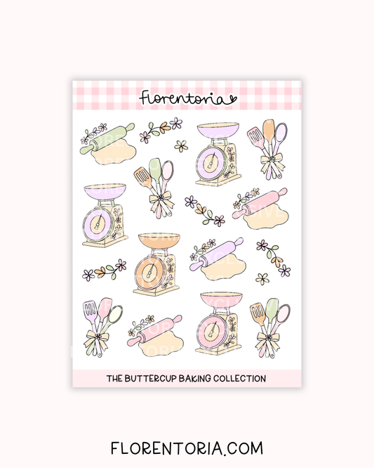 Buttercup Baking Sticker Sheet