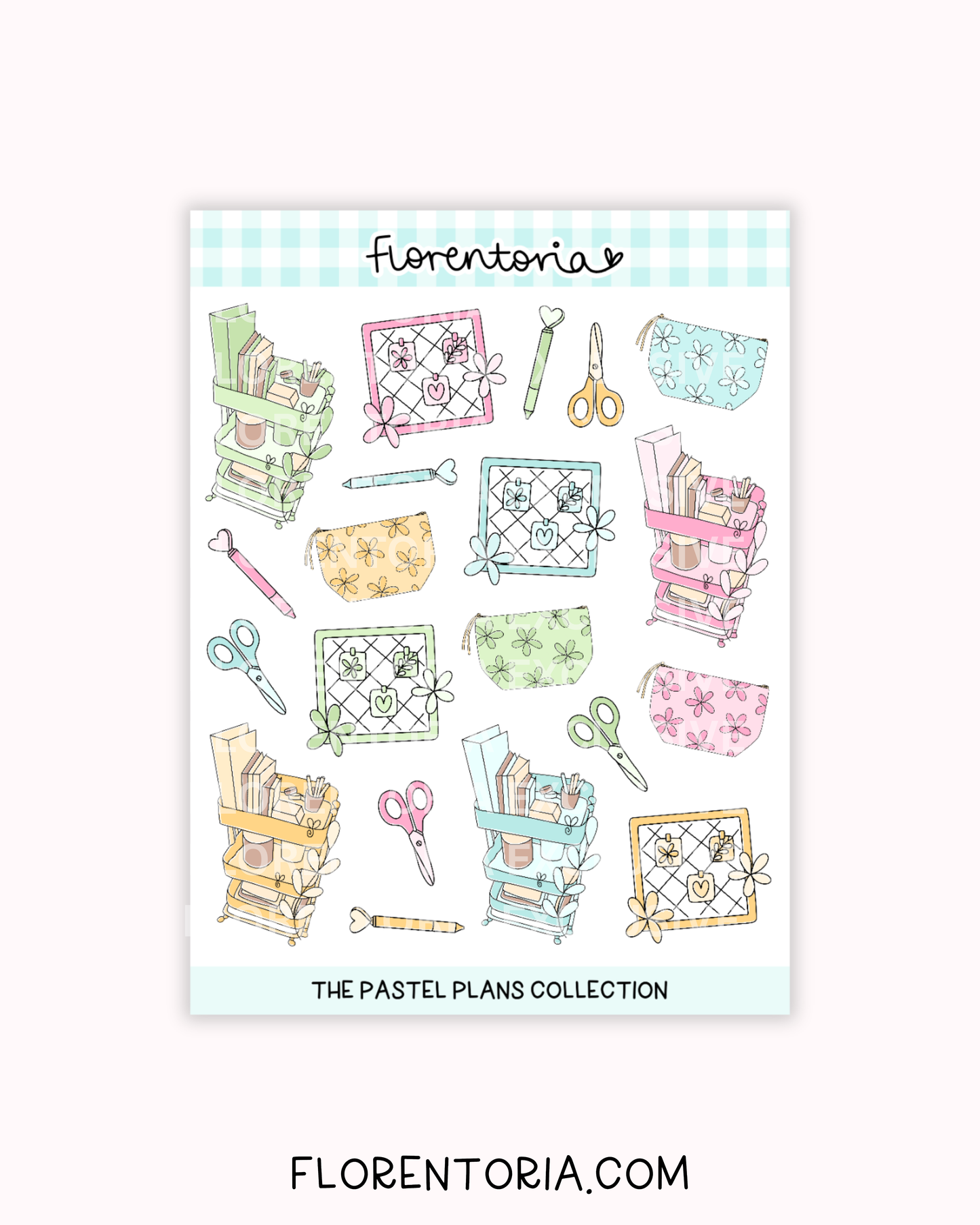 Pastel Plans Sticker Sheet