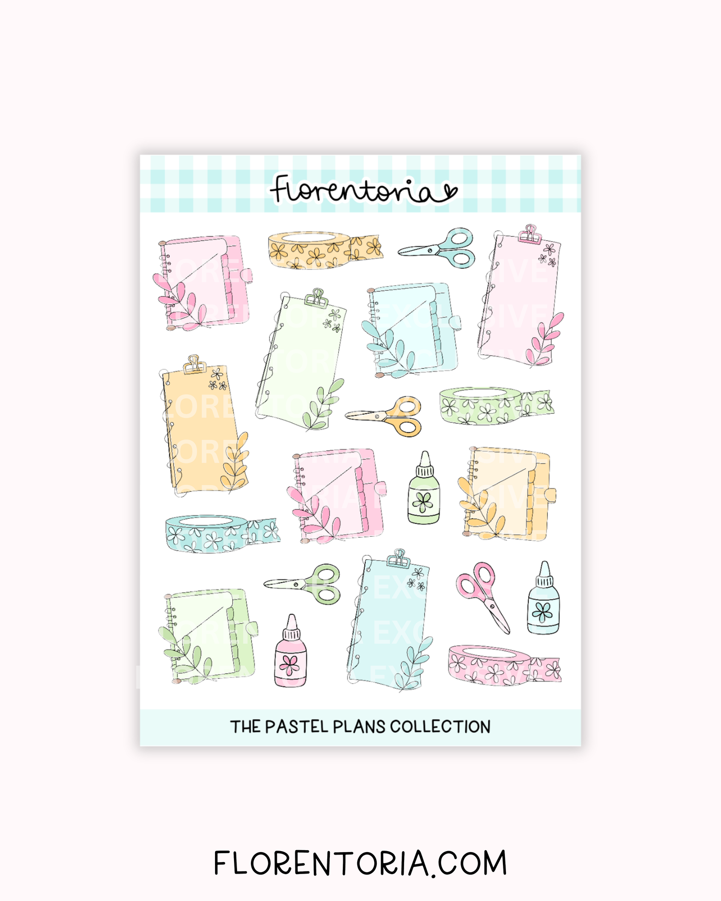 Pastel Plans Sticker Sheet