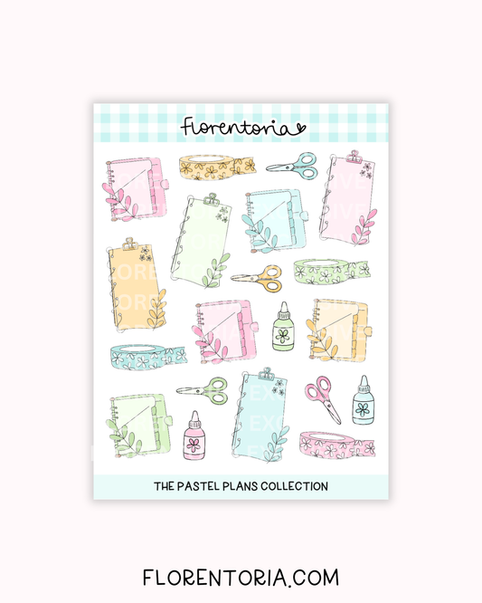 Pastel Plans Sticker Sheet