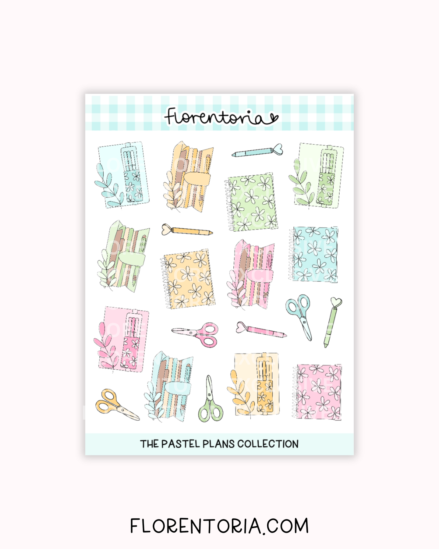 Pastel Plans Sticker Sheet