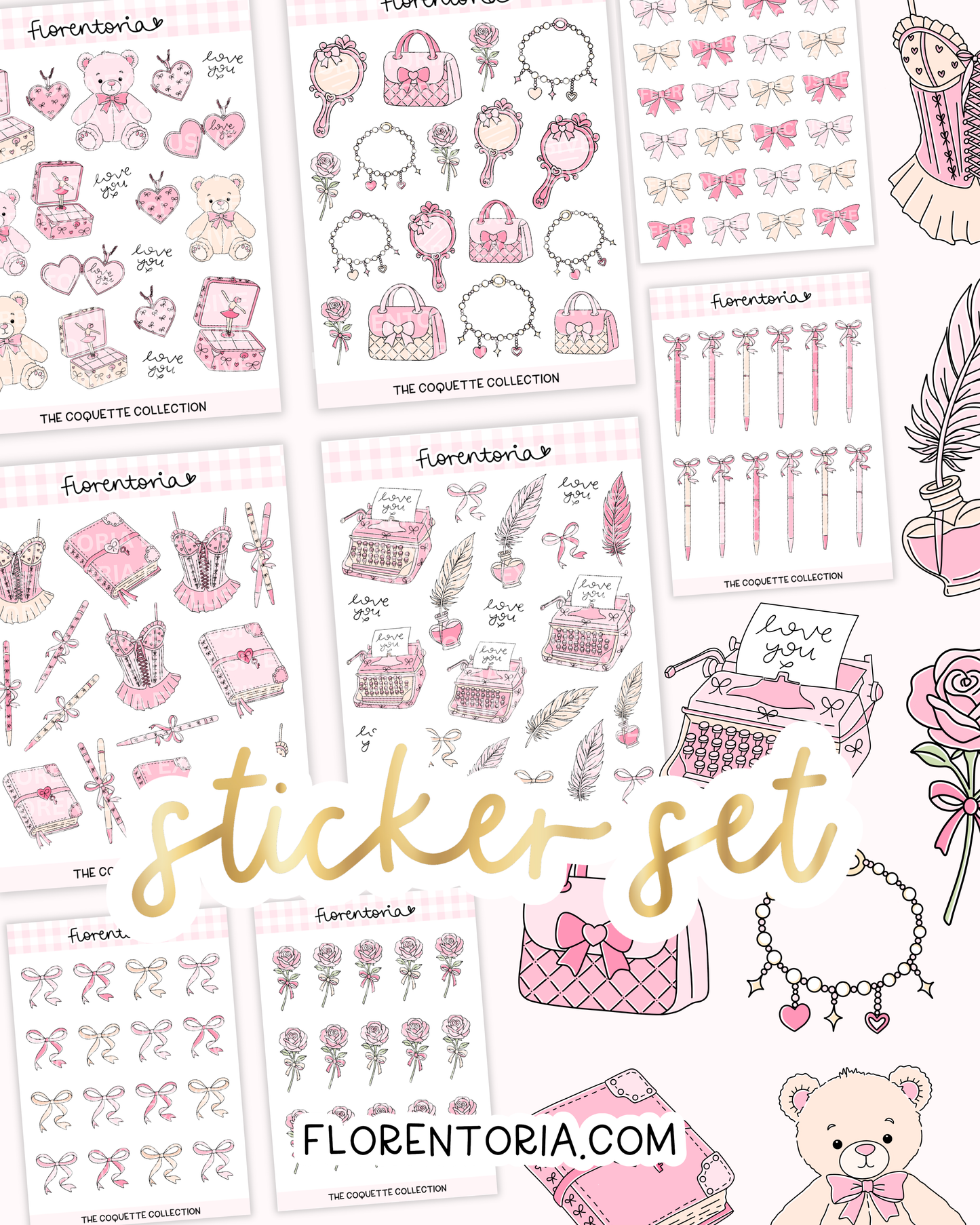 Coquette Sticker Set