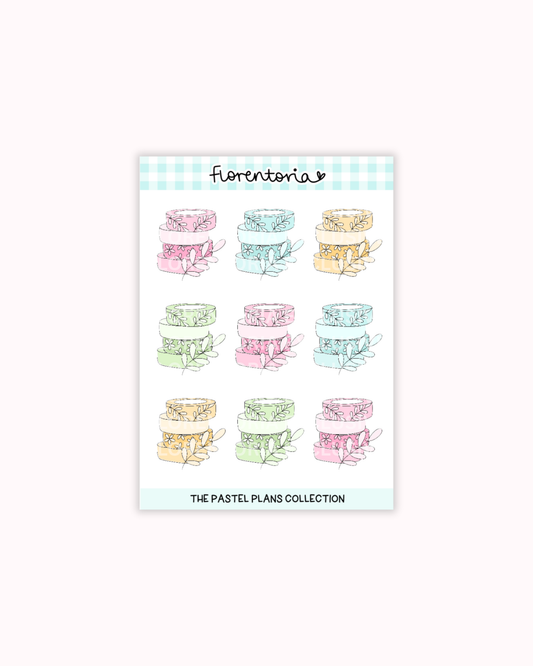 Pastel Plans Sticker Sheet