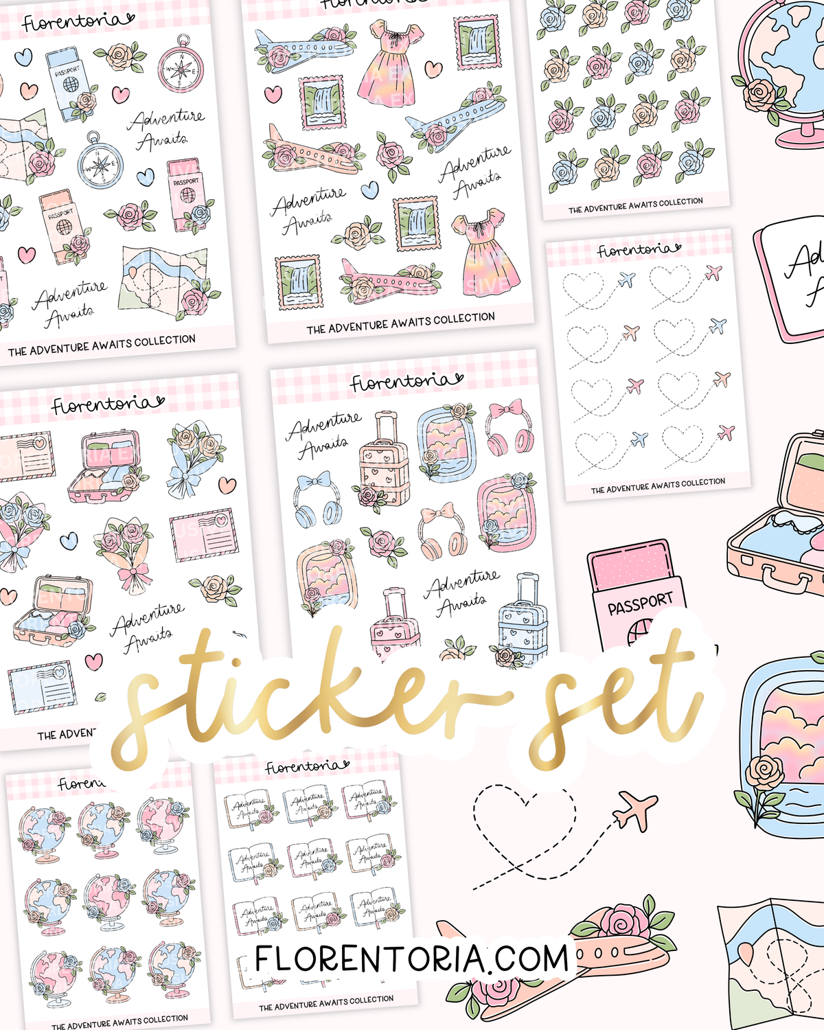 Adventure Awaits Sticker Set