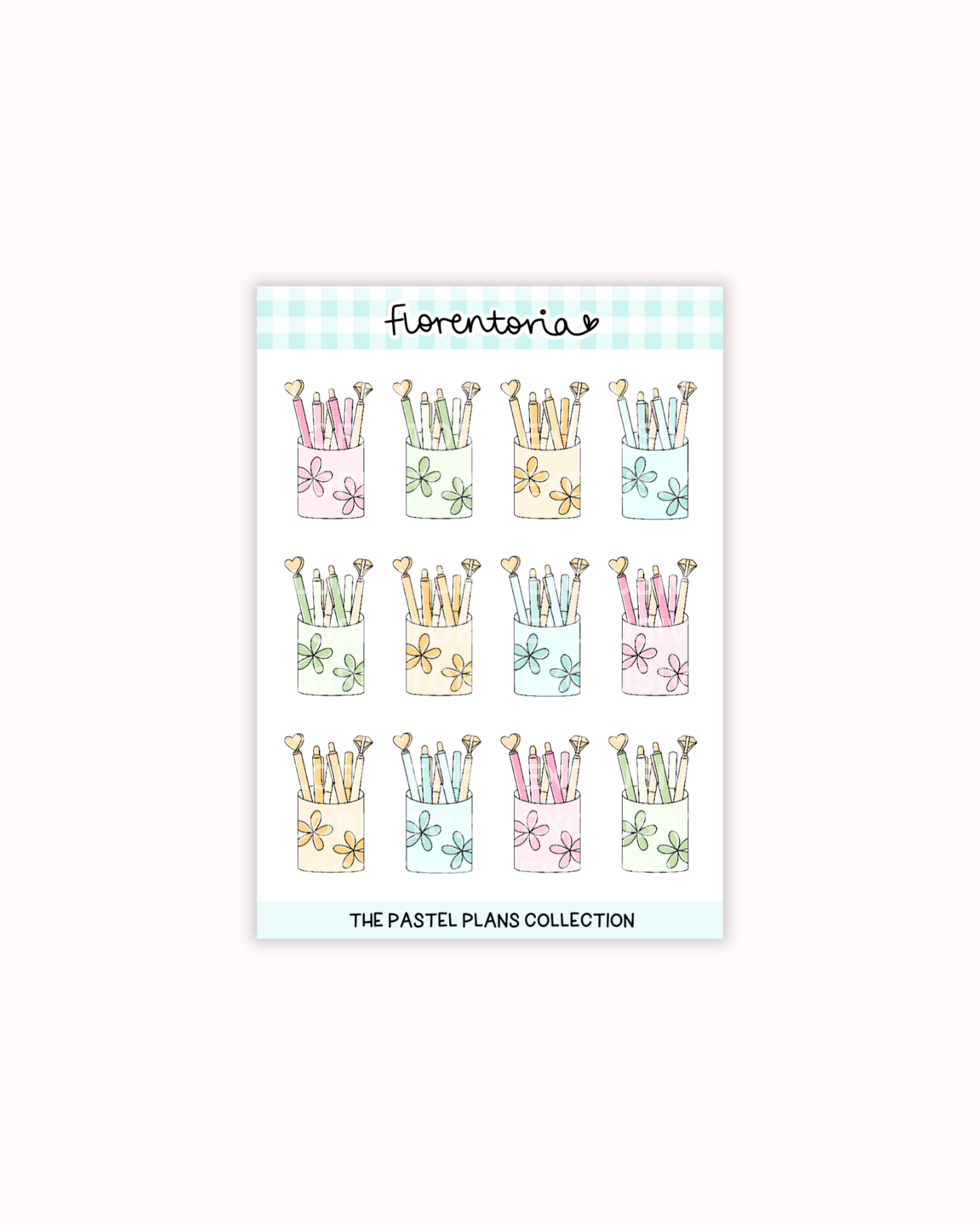 Pastel Plans Sticker Sheet
