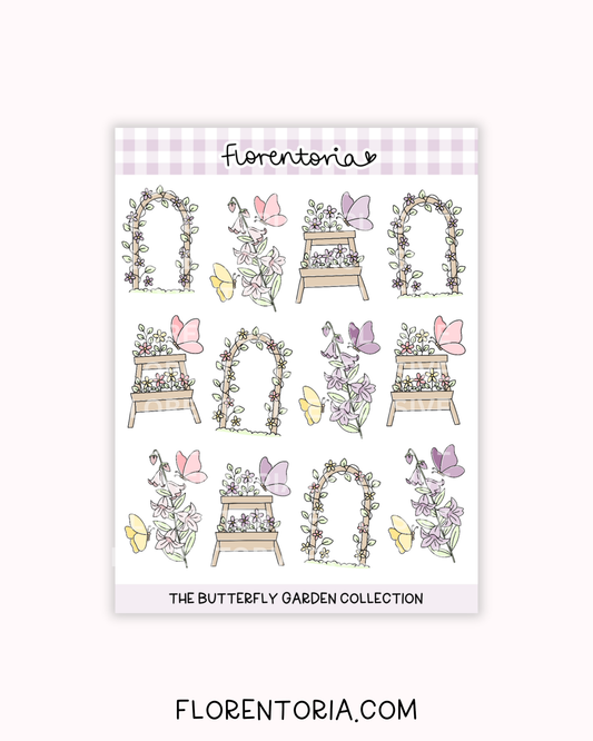 Butterfly Garden Sticker Sheet