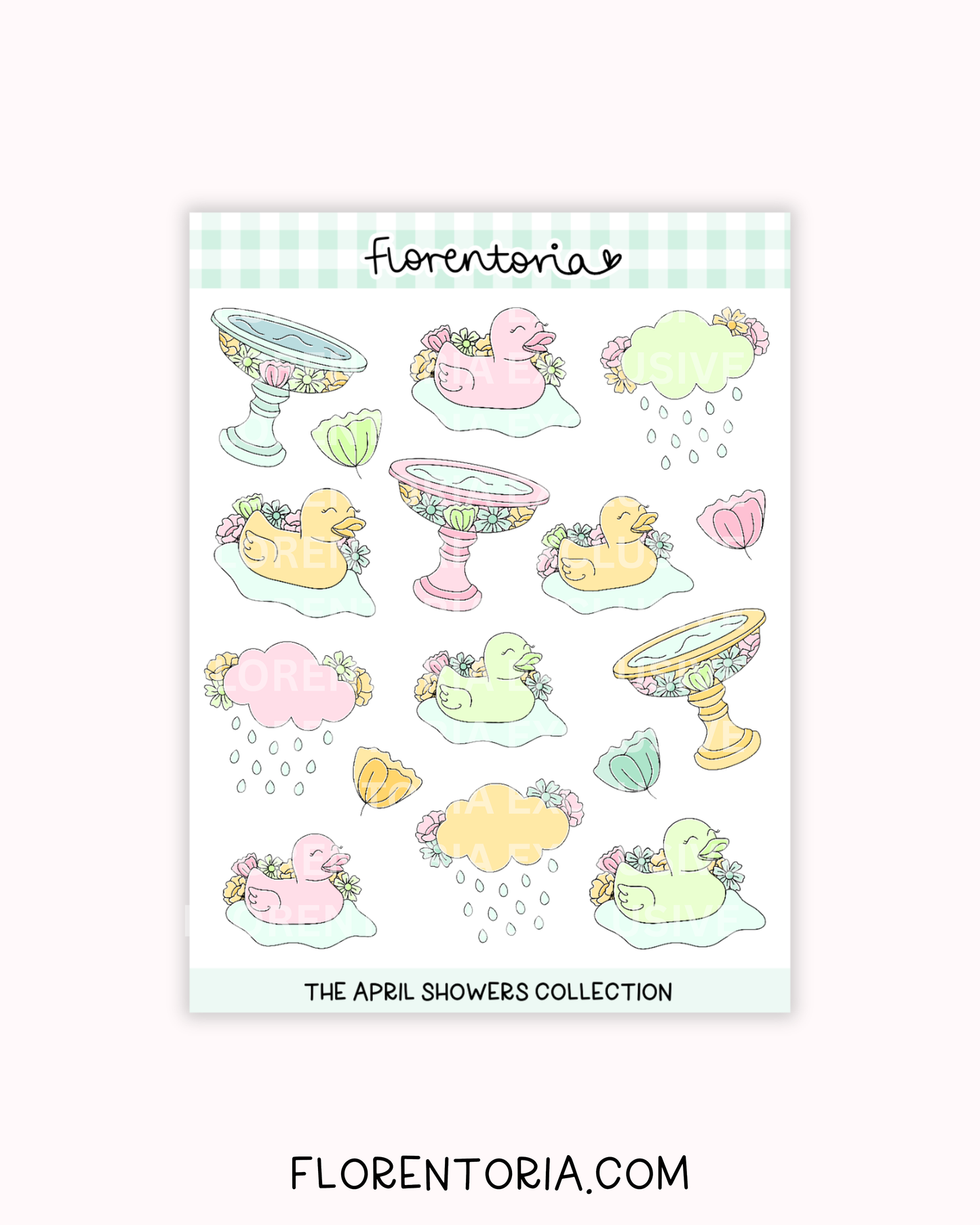 April Showers Sticker Sheet