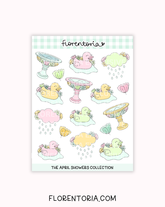 April Showers Sticker Sheet