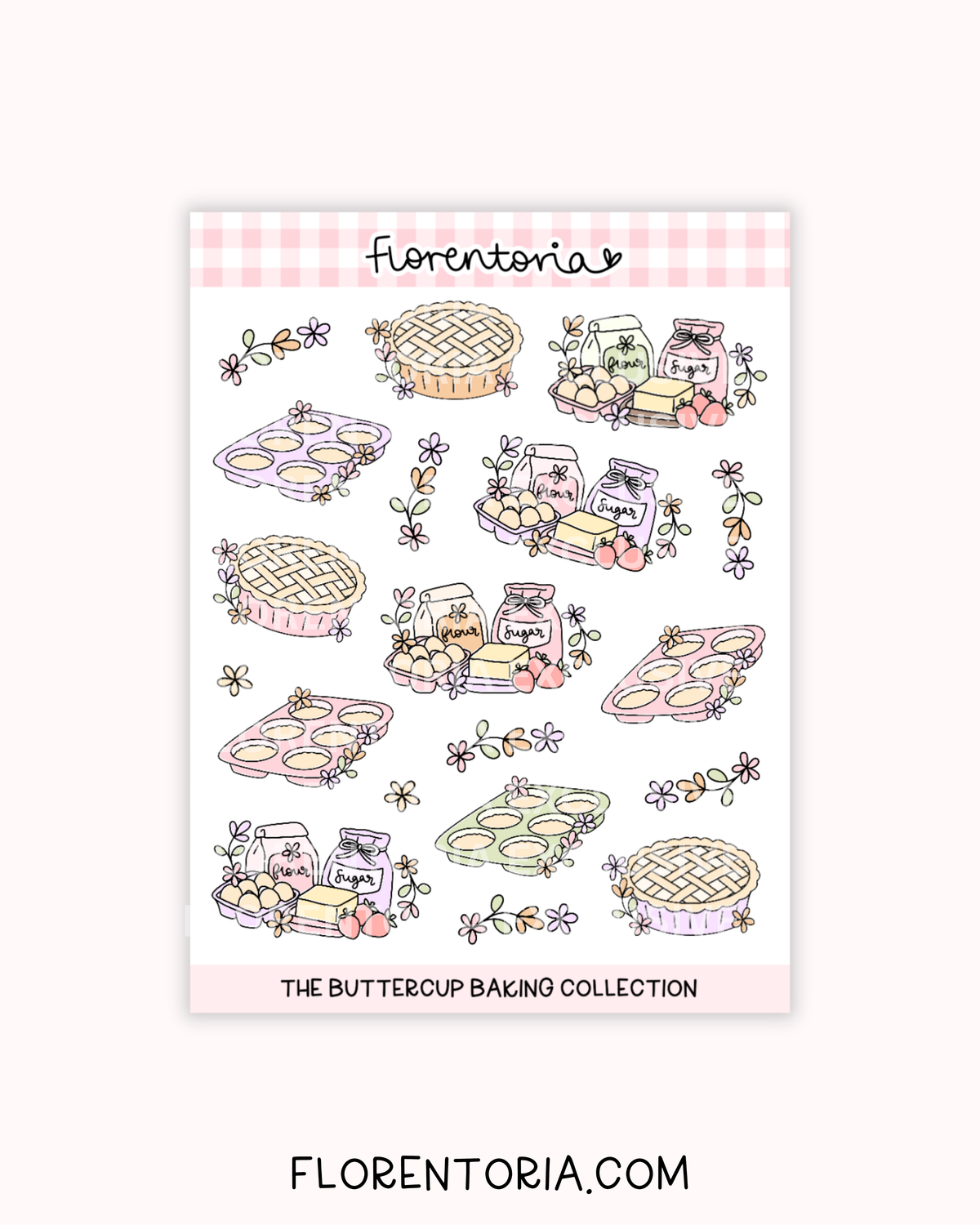 Buttercup Baking Sticker Sheet