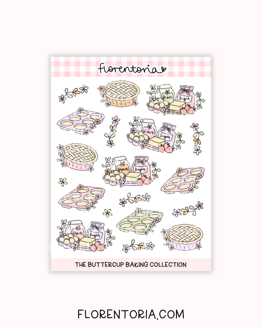 Buttercup Baking Sticker Sheet