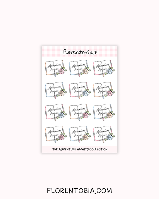 Adventure Awaits Sticker Sheet