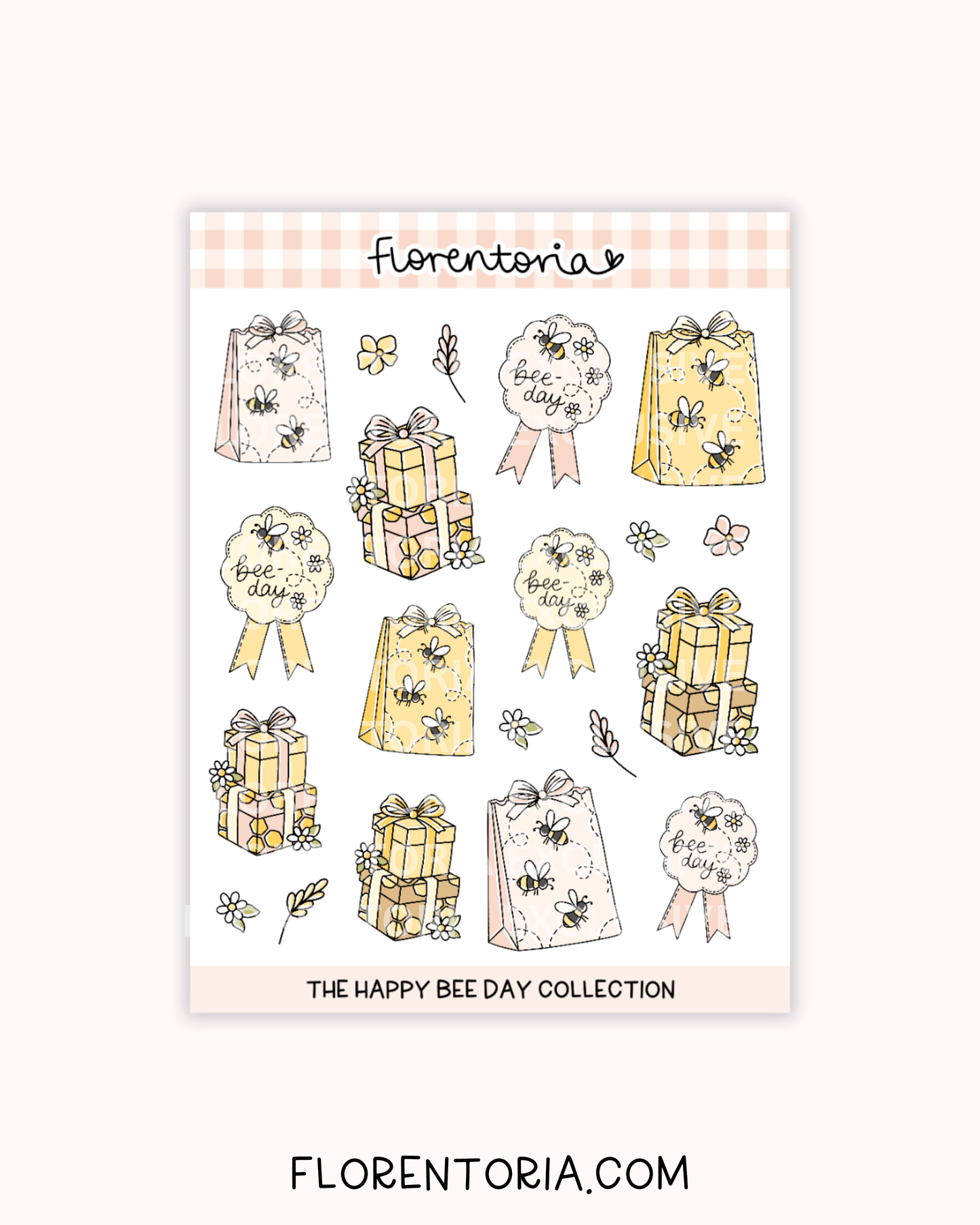 Happy Bee Day Sticker Sheet