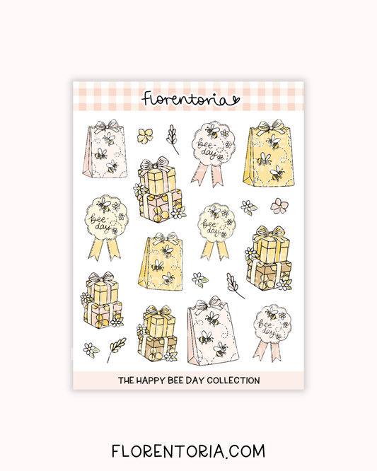 Happy Bee Day Sticker Sheet