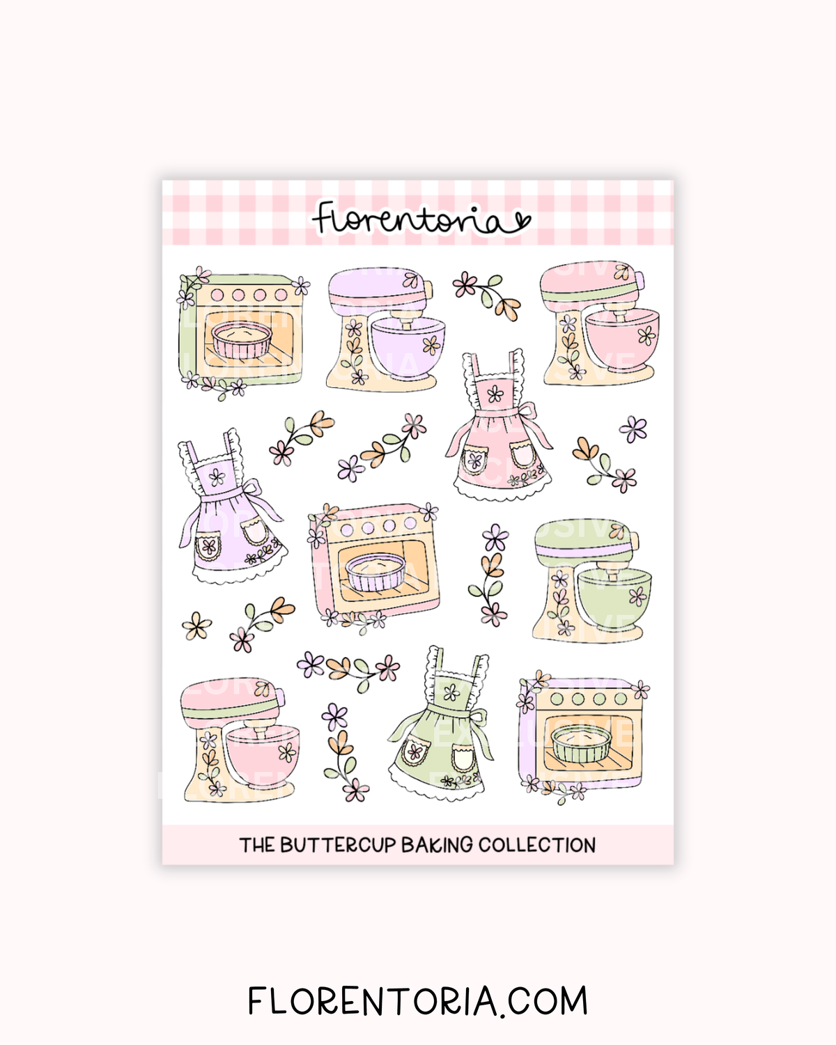 Buttercup Baking Sticker Sheet