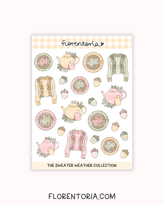 Sweater Weather Sticker Sheet