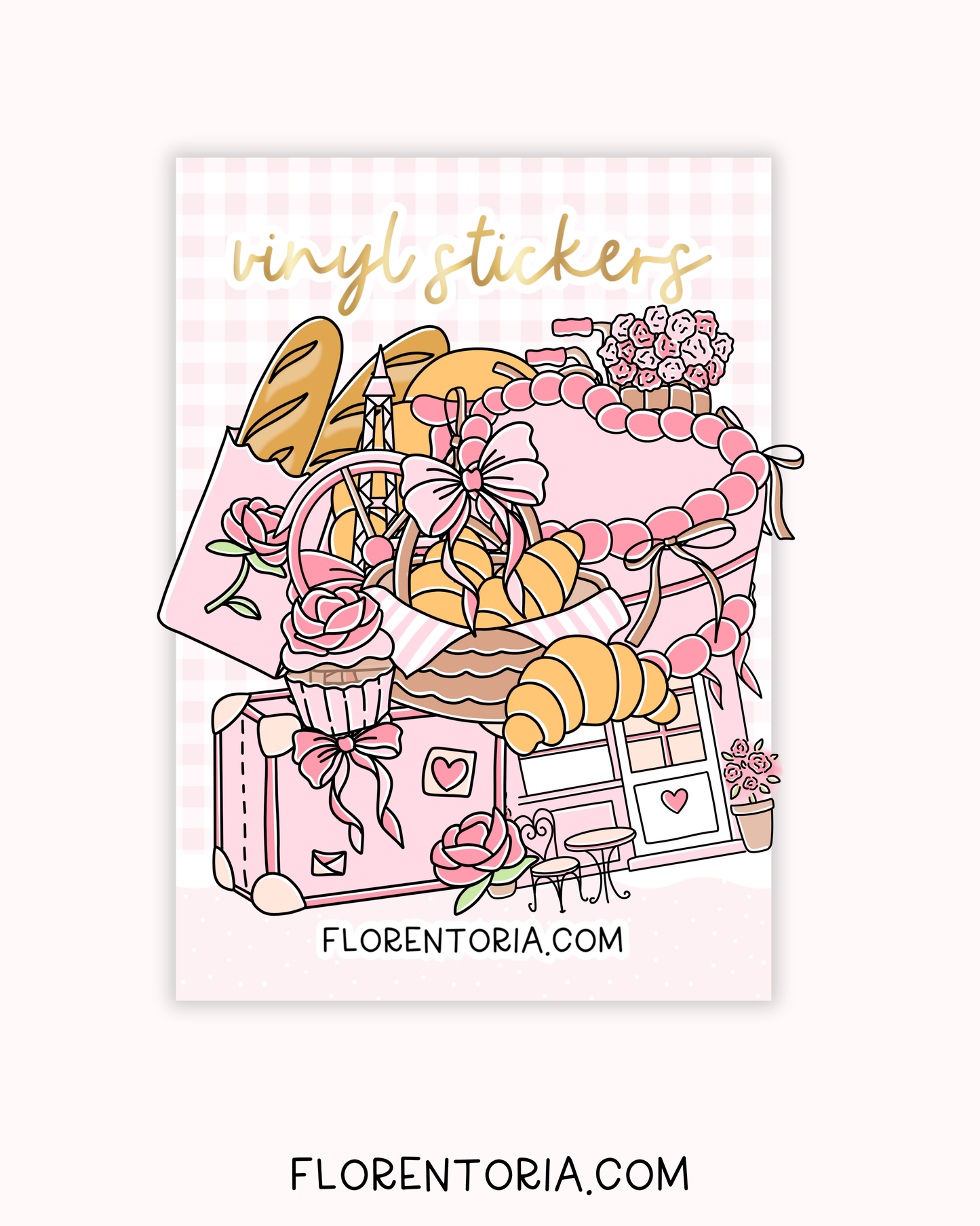 Patisserie Set Of 8 Vinyl Stickers