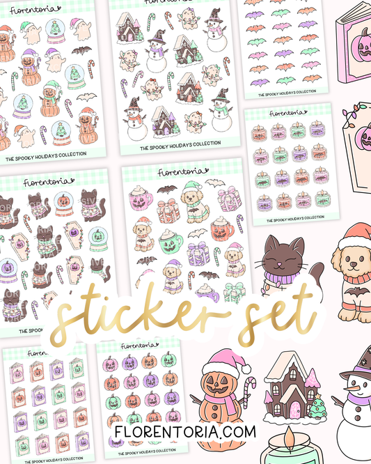 Spooky Holidays Sticker Set