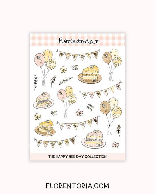 Happy Bee Day Sticker Sheet
