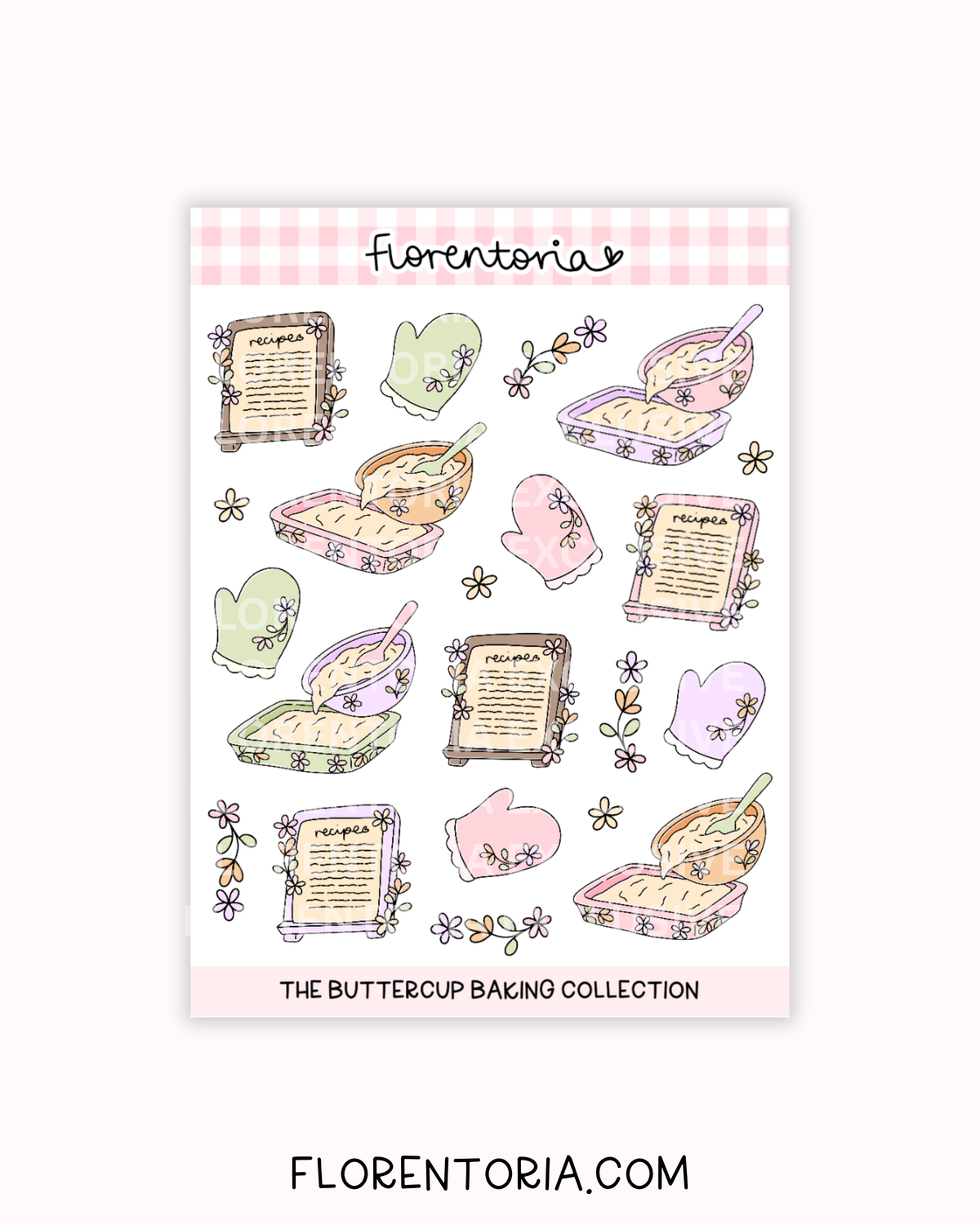 Buttercup Baking Sticker Sheet