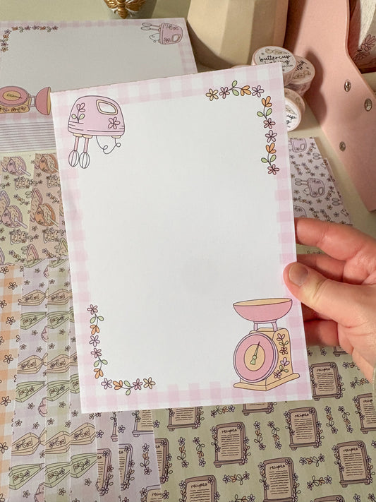 Buttercup Baking Notepad