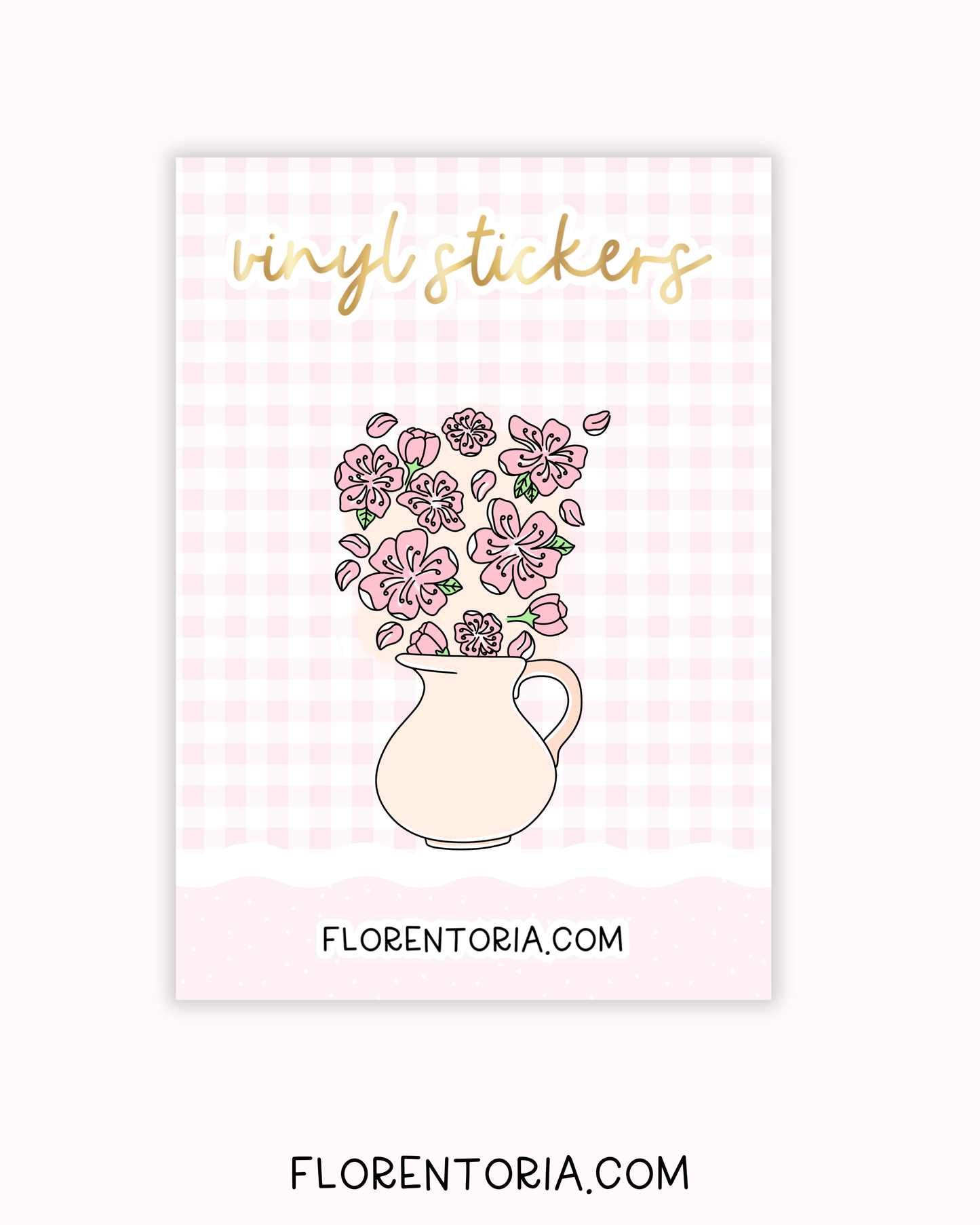 Cherry Blossom Vinyl Sticker