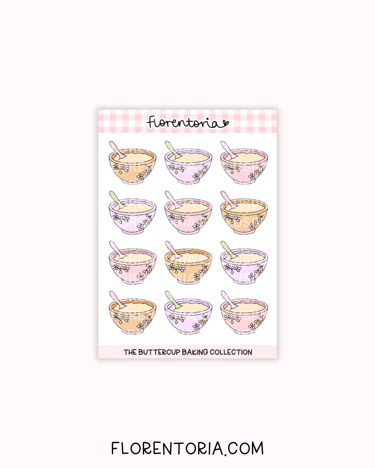 Buttercup Baking Sticker Sheet