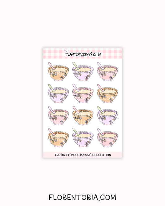 Buttercup Baking Sticker Sheet