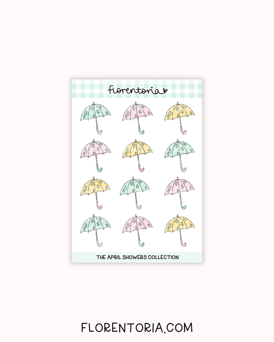 April Showers Sticker Sheet