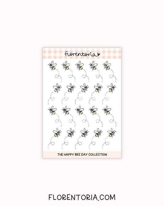 Happy Bee Day Sticker Sheet