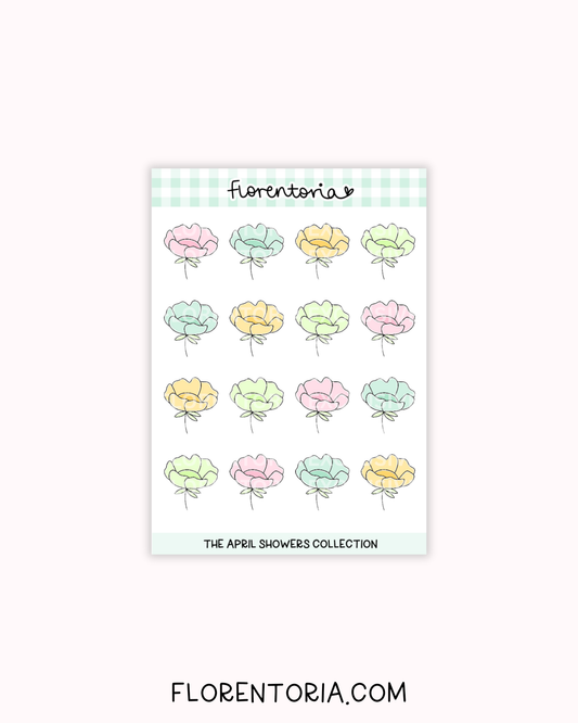 April Showers Sticker Sheet