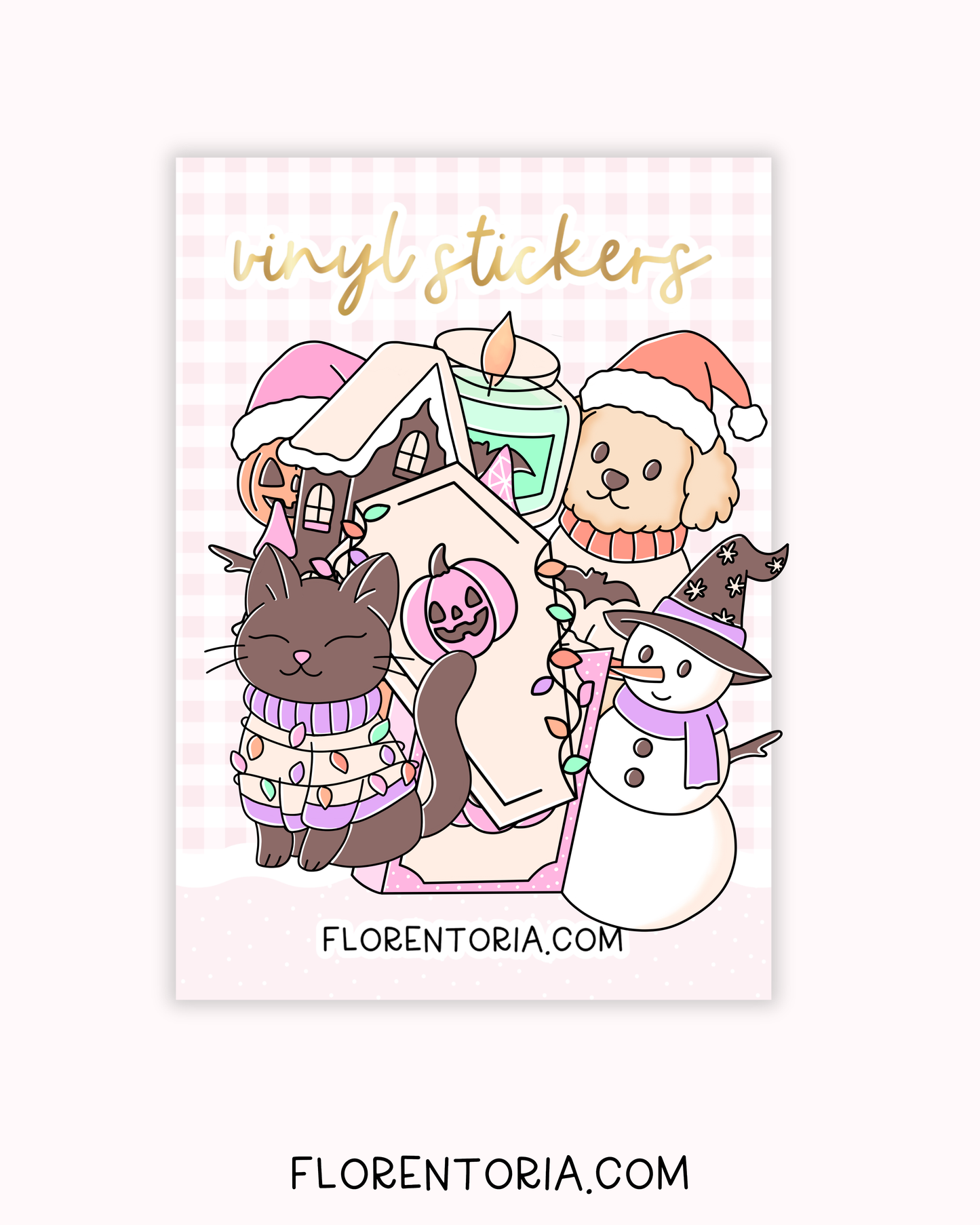 Spooky Holidays Set Of 8 Vinyl Stickers