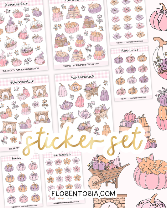 Pretty Pumpkins Sticker Set