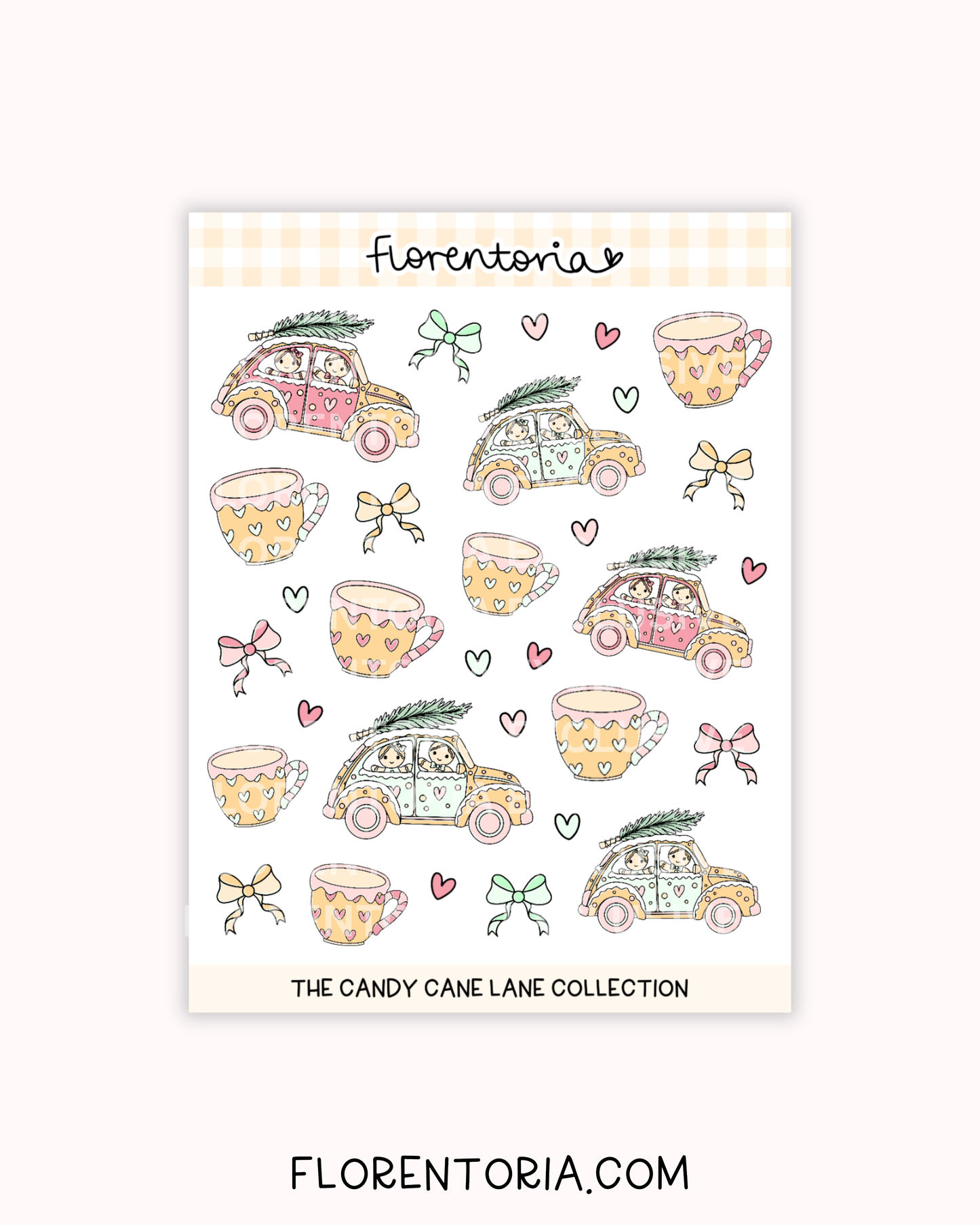 Candy Cane Lane Sticker Sheet