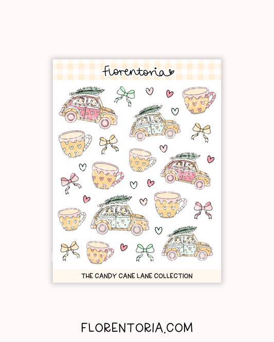 Candy Cane Lane Sticker Sheet