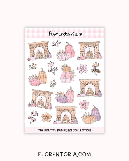 Pretty Pumpkins Sticker Sheet