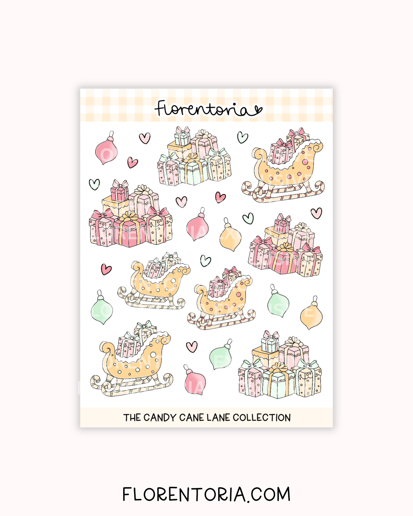 Candy Cane Lane Sticker Sheet