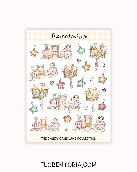 Candy Cane Lane Sticker Sheet
