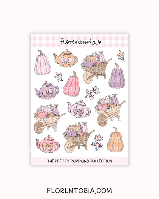 Pretty Pumpkins Sticker Sheet