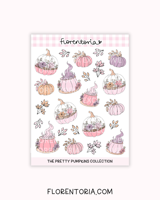 Pretty Pumpkins Sticker Sheet