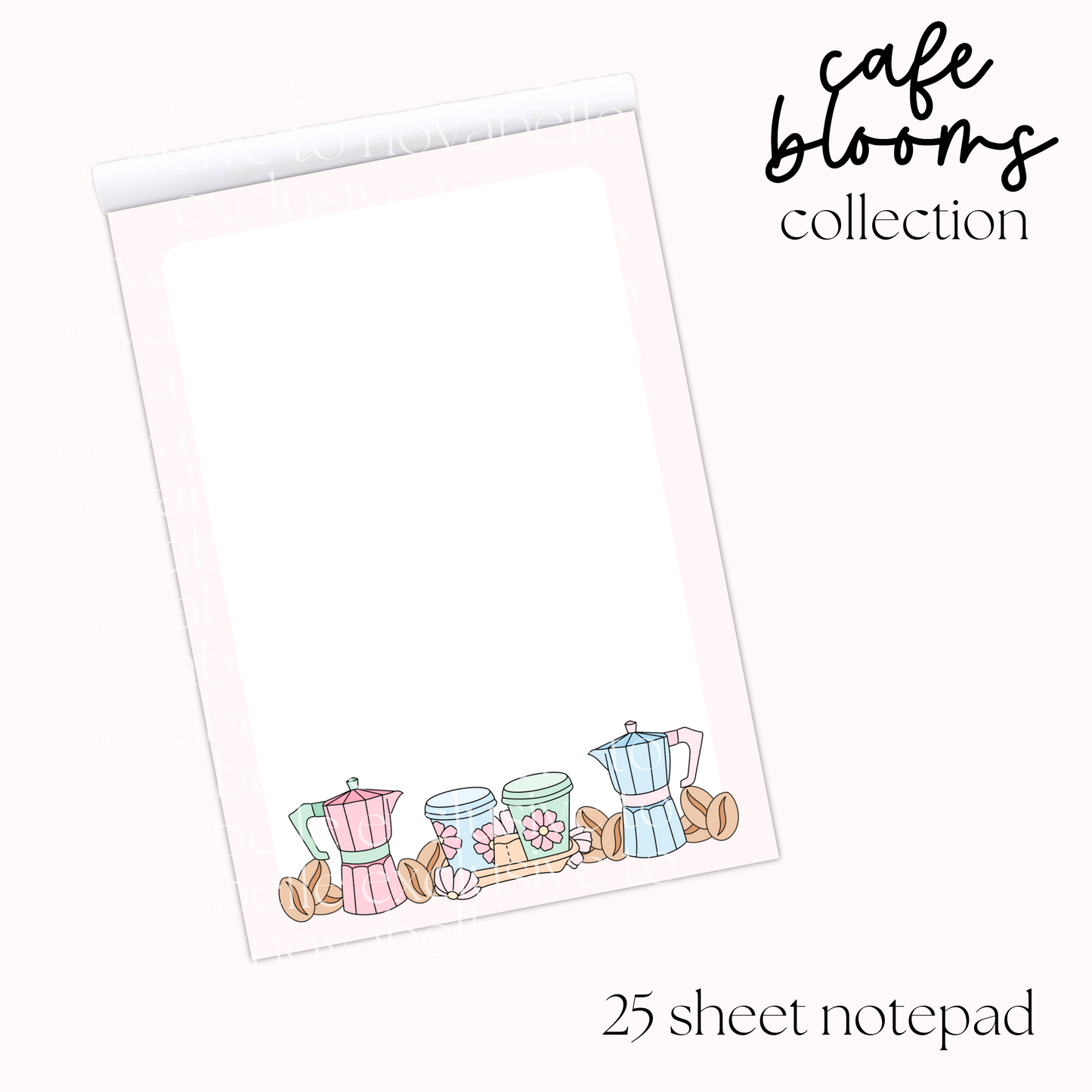 Cafe Blooms Notepad