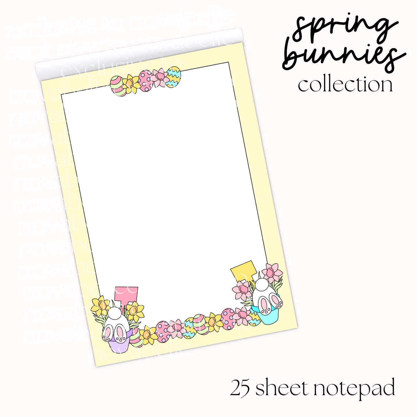 Spring Bunnies Notepad